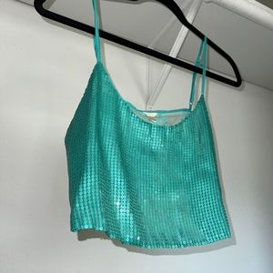Forever 21 sequin crop tank